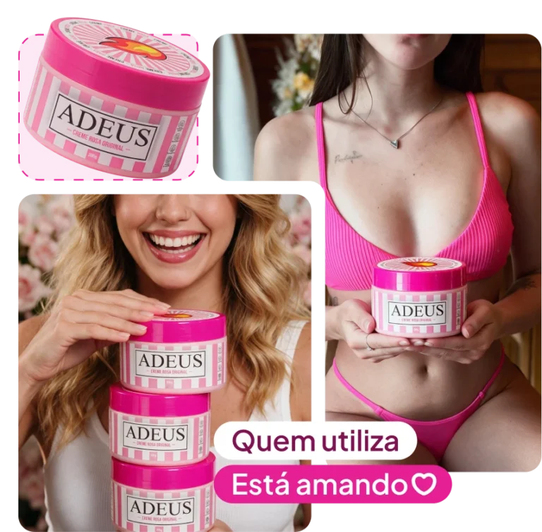 Mulheres utilizando e aprovando o Creme Rosa ADEUS